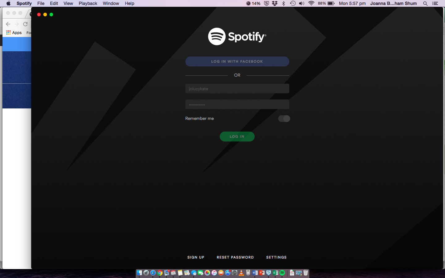 Can t login to spotify app